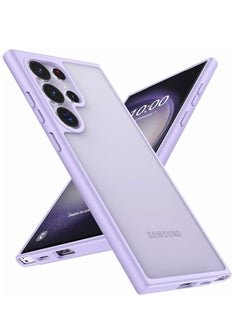 YoYoTech Designed for Samsung Galaxy S24 Ultra Case 6.8", [Top Grade Protection][Ultimate Silky Touch] Translucent Matte Hard Back & Soft Bumper Case for Galaxy S24 Ultra Case-Purple  - Image 1