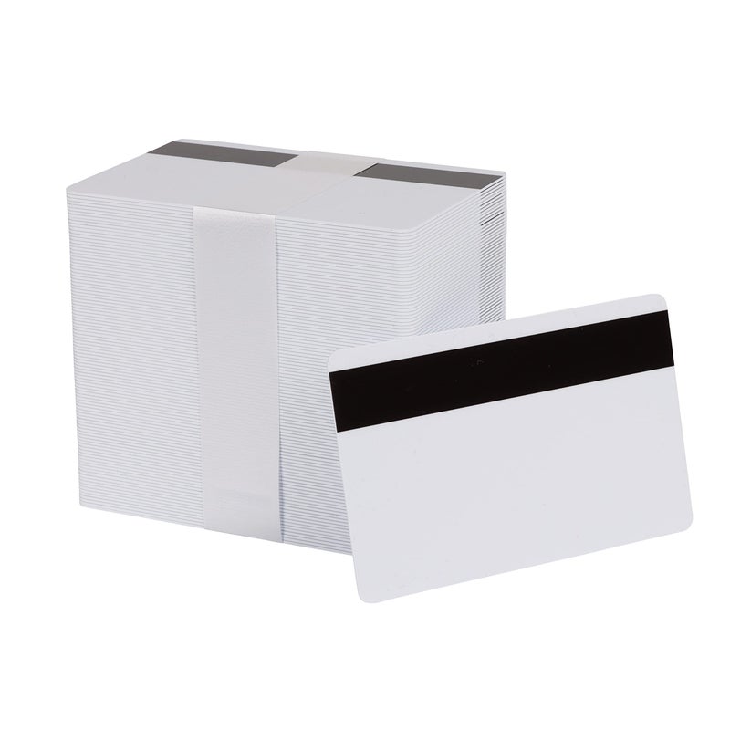 easyIDea Pack of 100 White CR80 PVC Cards with HiCo Magnetic Stripe | 30 mil by easyIDea - Not Encoded - Image 2