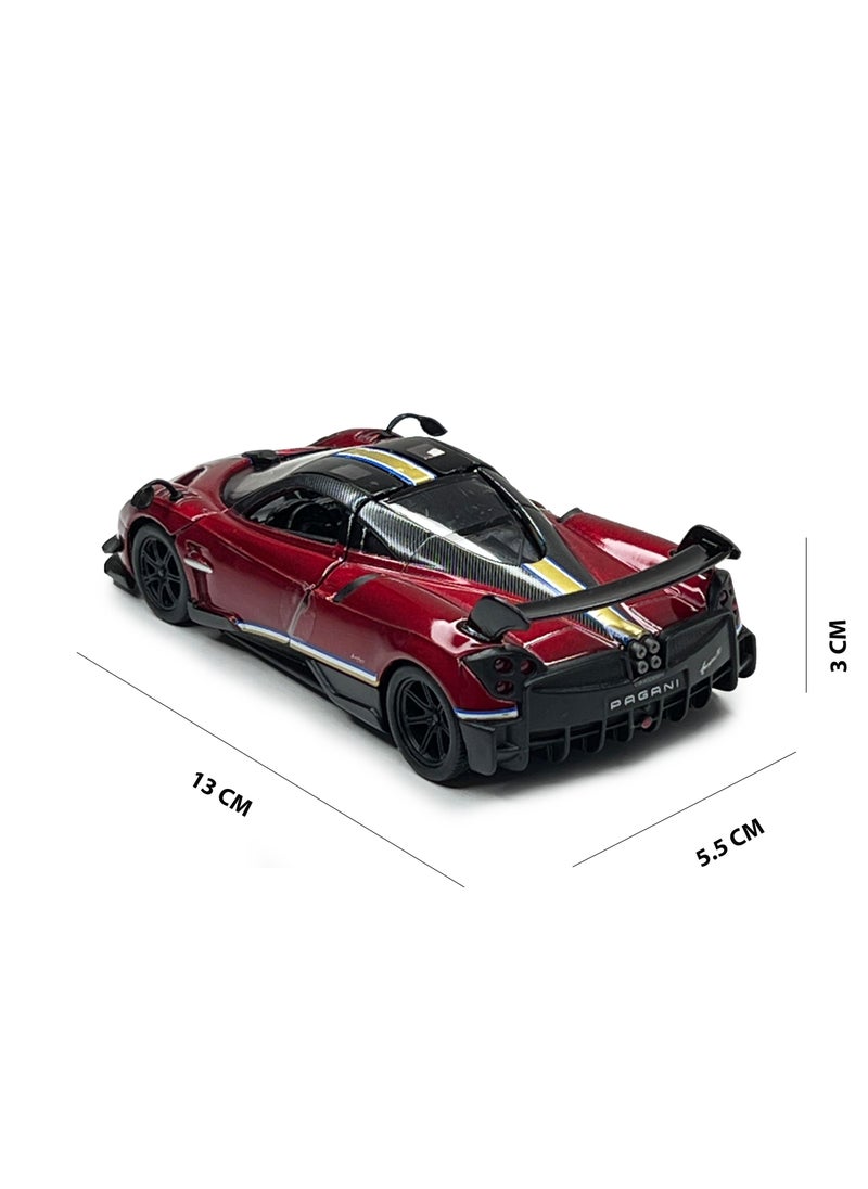 Kinsmart 1:38 Scale Door Openable Pull Back Action 2016 Pagani Huayra BC with Printing Diecast Alloy Metal Car  - Image 4