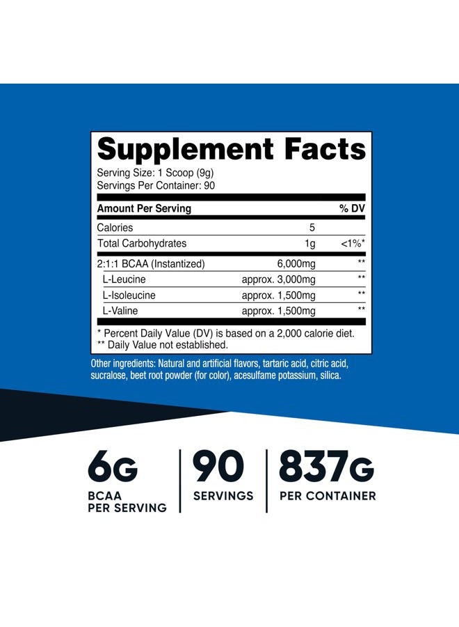 Nutricost BCAA Powder- 2:1:1 (Watermelon, 90 Serv) - Image 2