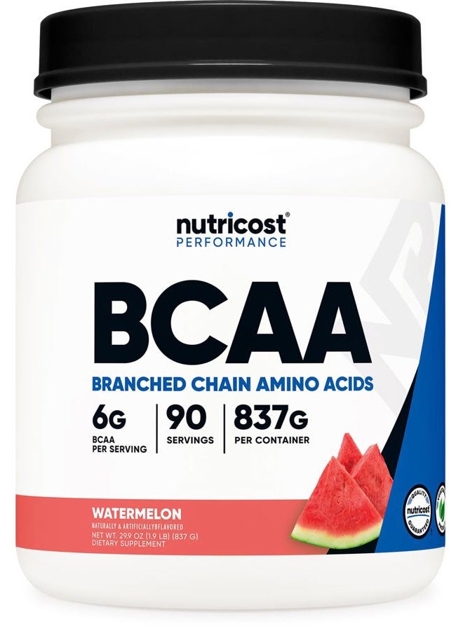 Nutricost BCAA Powder- 2:1:1 (Watermelon, 90 Serv) - Image 1