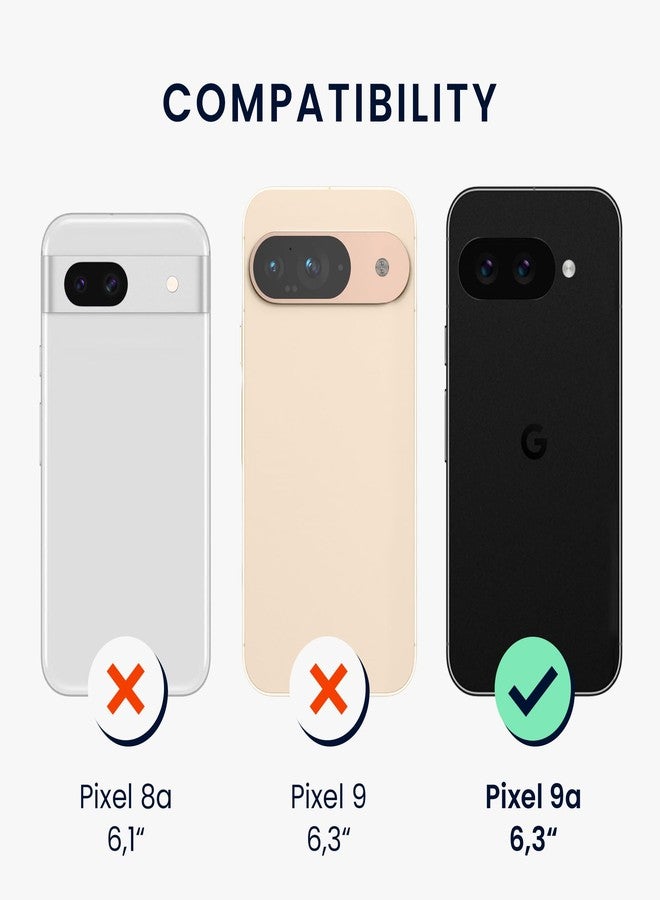 kwmobile Set of 3 Screen Protectors Compatible with Google Pixel 9a - Anti-Glare Anti-Fingerprint Display Films - Matte - Image 5