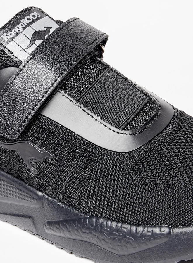 كانغاروس Boy Logo Detail Sport Shoes With Hook And Loop Closure