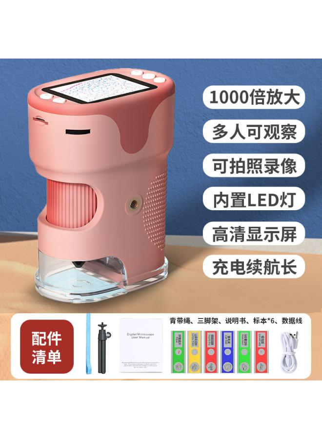 Children's Microscope Scientific Experiment Handheld Dv Telescope Elementary School Students Available Birthday Gift Educational Toys