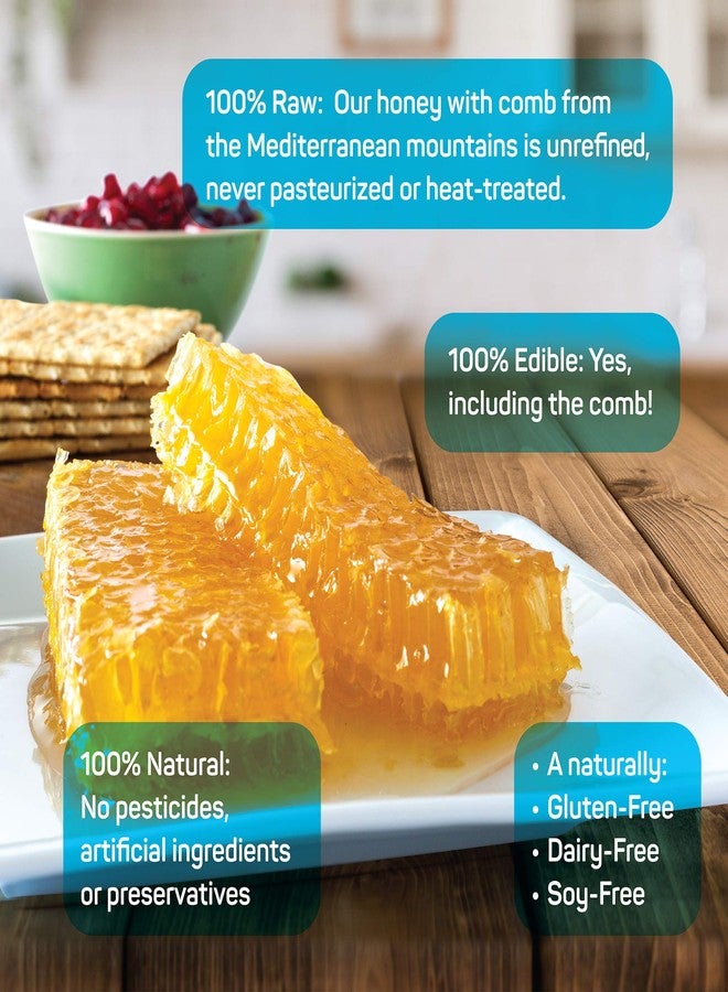 Palermo Papa Palermo Honeycomb 100% Edible, All-Natural, Gourmet Raw Honeycomb, No Additives, No Preservatives - 7.05 oz - Image 2