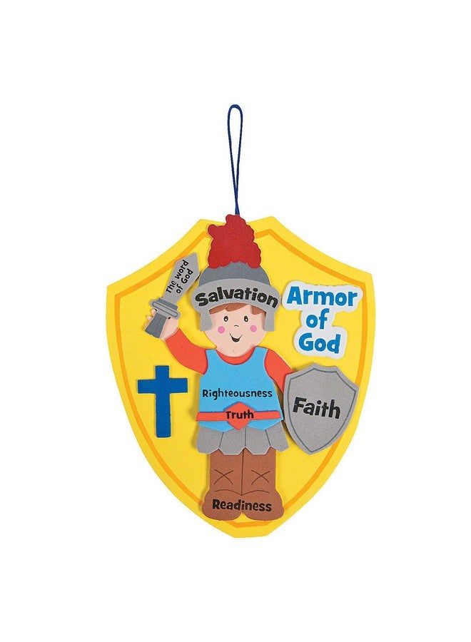 Fun Express Armor of God Craft Kit (Makes 12) - Crafts for Kids and Fun Home Activities - VBS Vacation Bible School Supplies/Decor