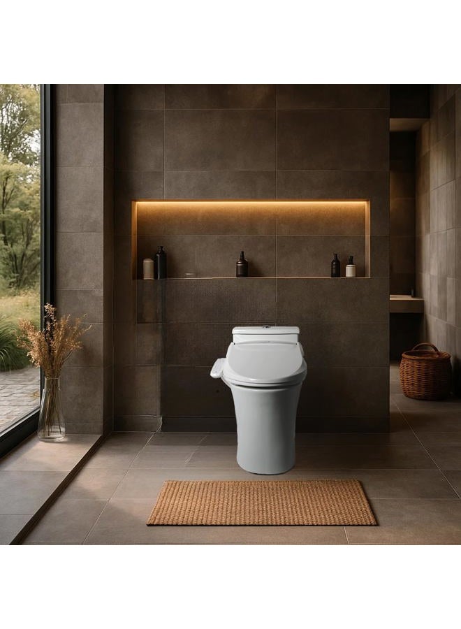 SmartBidet SB-2000WE Electric Bidet Toilet Seat with Heated Seating, Warm Air Dryer, Temperature Control Wash, and Control Panel, Elongated Seating - Image 3