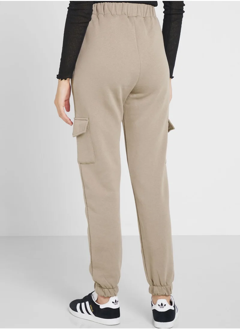 boohoo Belted Pocket Detail Pants