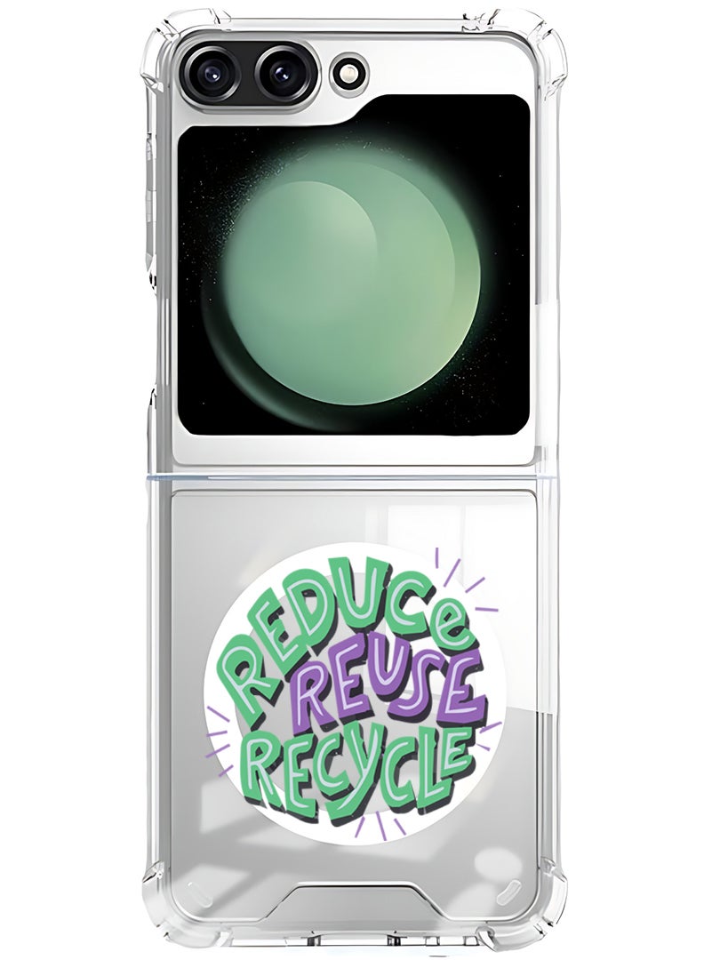 Theodor Magnetic Case for Samsung Galaxy Z Flip 6 Compatible with MagSafe Wireless Charging, Shockproof Phone Bumper Cover Reuse reduce - Image 1