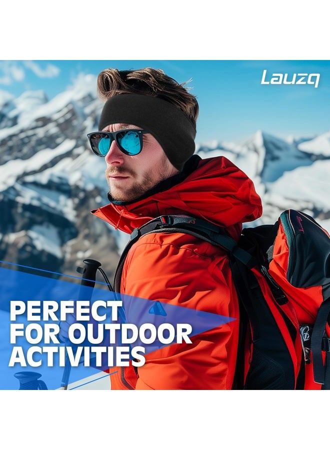Lauzq Winter Fleece Ear Warmers Muffs Headband for Men Women Kids Ski Running Cycling, One Size - Image 5