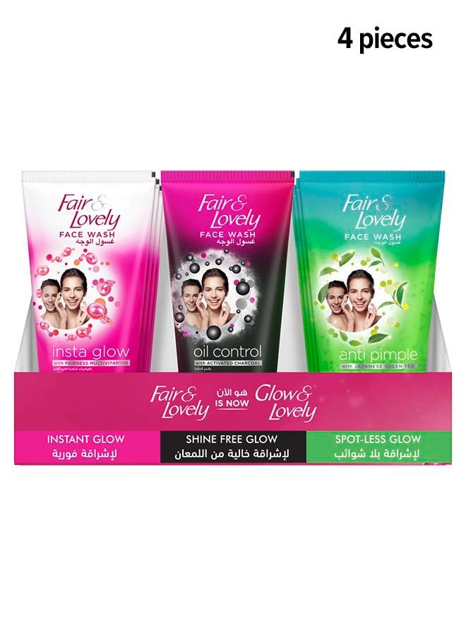 Glow & Lovely مجموعة غسول الوجه 4 قطع - Image 1
