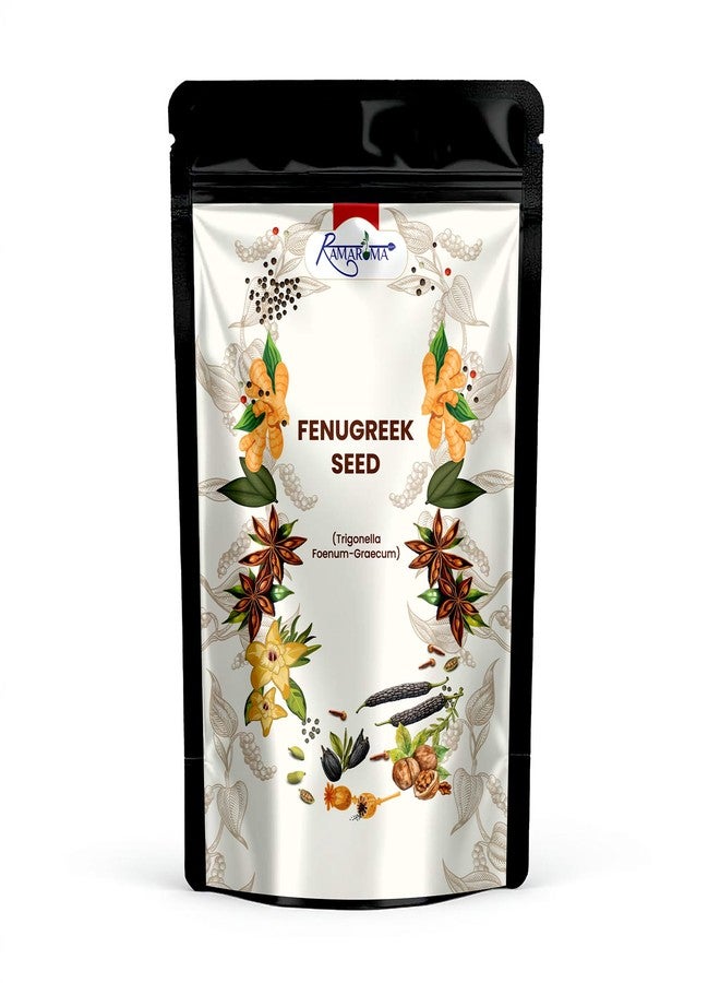 Ramaroma Fenugreek (Methi) Seeds Whole 5.1oz 144g Jar, Trigonella foenum graecum ~ All Natural | Vegan | Gluten Friendly | Non-GMO | Indian Spices & Masala, used in cooking & Ayurvedic spice - Image 1