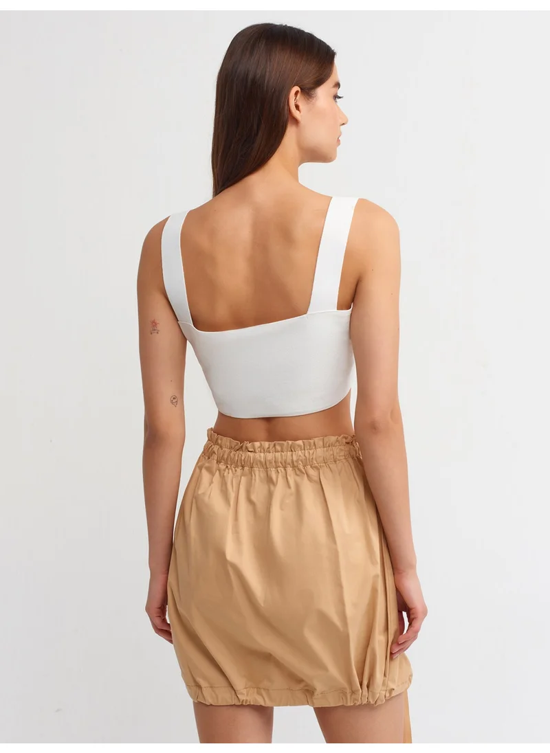 ديلفين 80851 Cargo Pocket Skirt-Beige