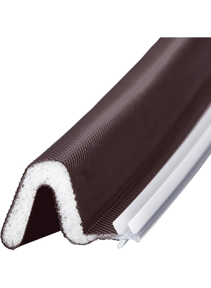 تراسل شريط عازل للأبواب، شريط عازل للأبواب على شكل حرف V بديل لشريط عازل للأبواب على شكل حرف V، شريط عازل للأبواب بفتحة إطار الباب، سهل القطع حسب الحجم - Image 1