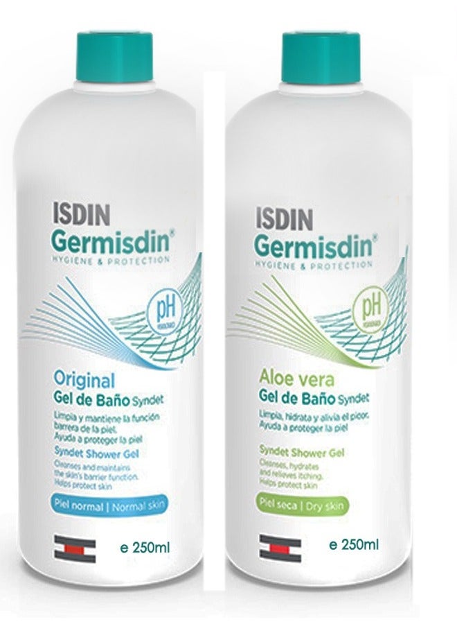 إيسدن pack of 2 Germ Original + Aloevera Bath Gel  250ml - Image 1