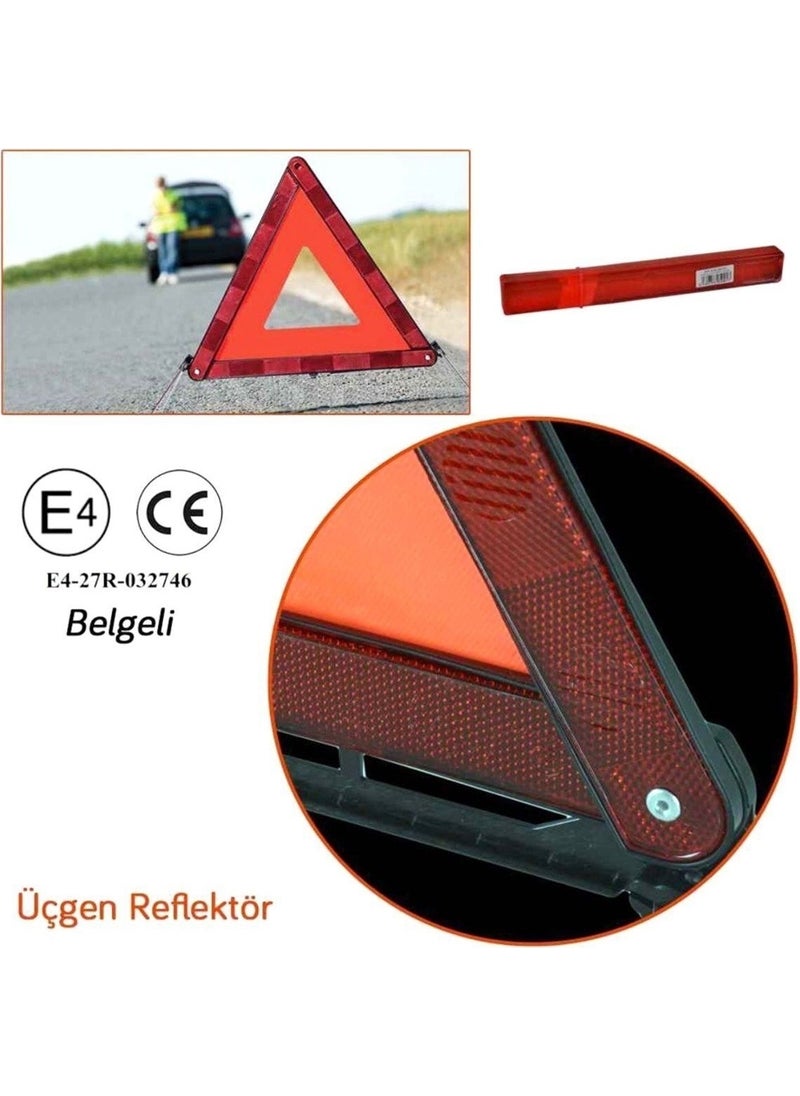 Btl Otomotiv Triangle Reflector with E4 Certificated Metal Leg (Compliant with Tuv Regulation)  - Image 2