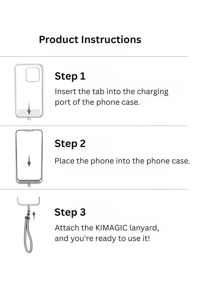 حبل هاتف بسيط للمعصم، مقاوم للسقوط، يتضمن نوعين من حلقات تثبيت الهاتف (شفاف ونايلون مطابق) (بنفسجي/أزرق) - Image 3