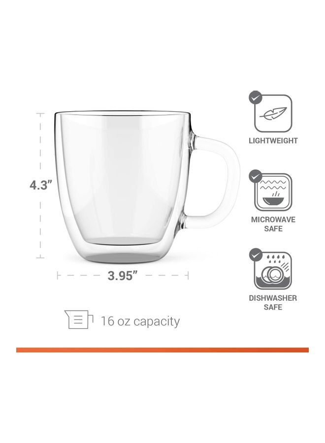 NIBEMINENT Set Of 2 470 Ml Large Coffee Mugs multicolour 470mm - Image 5