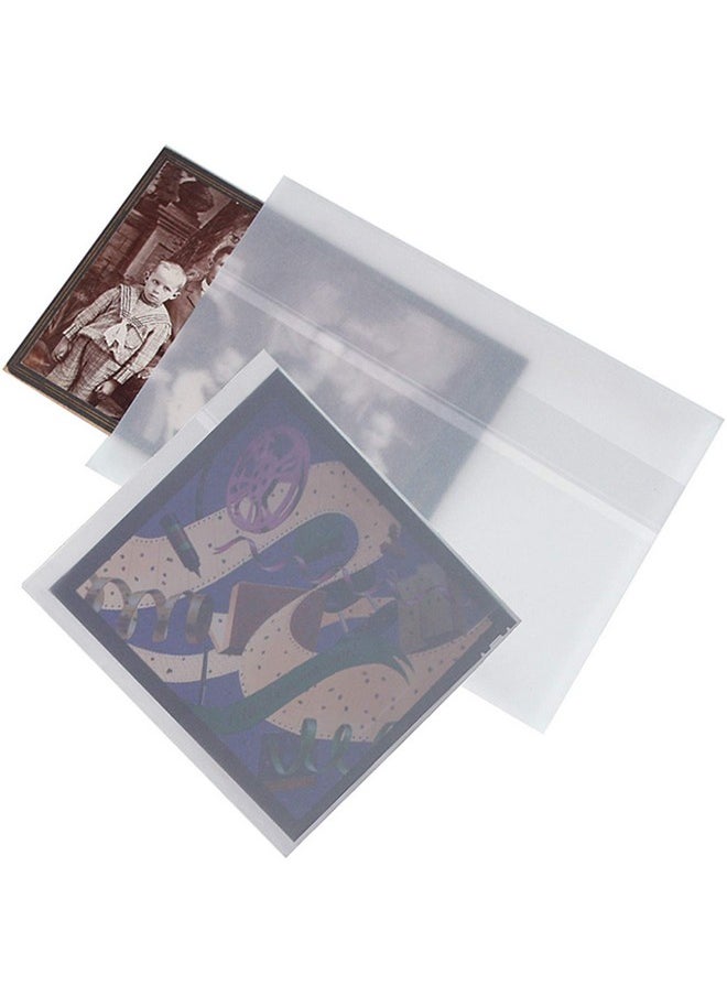 Lineco Glassine Photo Envelopes 5.25''X7.25'' Preserve Photos Prints Negatives. Store Stamps Coins Scrapbooking Storage (Pack Of 100)  - Image 1