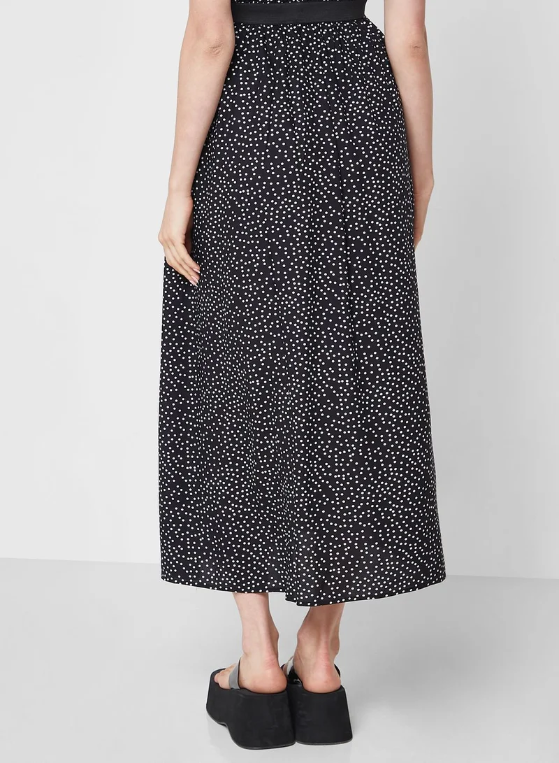 Only Maternity Dot Print Maxi Skirt