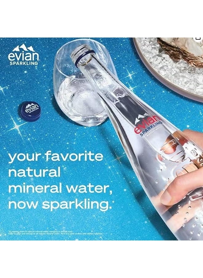 إيفيان مياه إفيان الغازية 330 مل × 20 زجاجة – مياه معدنية طبيعية فاخرة - Image 4