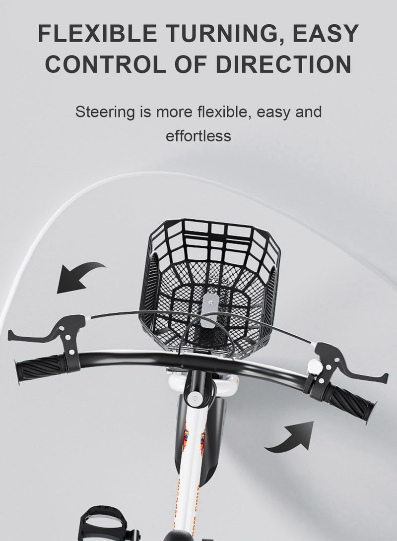 MaBaby دراجة للأطفال 12-14-16-18 بوصة، مع مقعد خلفي للركاب ومقعد قابل للتعديل، دراجة للأطفال من 2-10 سنوات للأولاد والبنات - Image 5