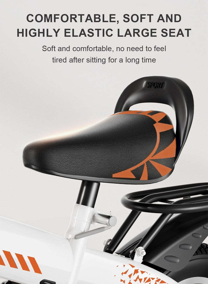 MaBaby دراجة للأطفال 12-14-16-18 بوصة، مع مقعد خلفي للركاب ومقعد قابل للتعديل، دراجة للأطفال من 2-10 سنوات للأولاد والبنات - Image 4