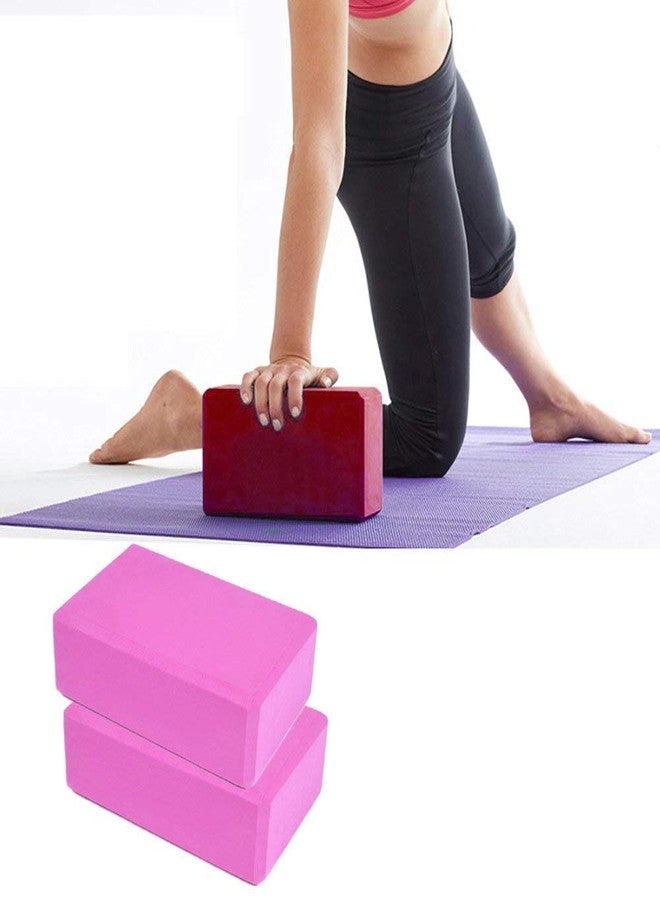 ONTRIP Set of 2 Yoga Blocks for Both Men and Women Fitness, Gym Workout, Foam Blocks, Long Lasting Durability, Comfortable (Multicolour) - Image 4
