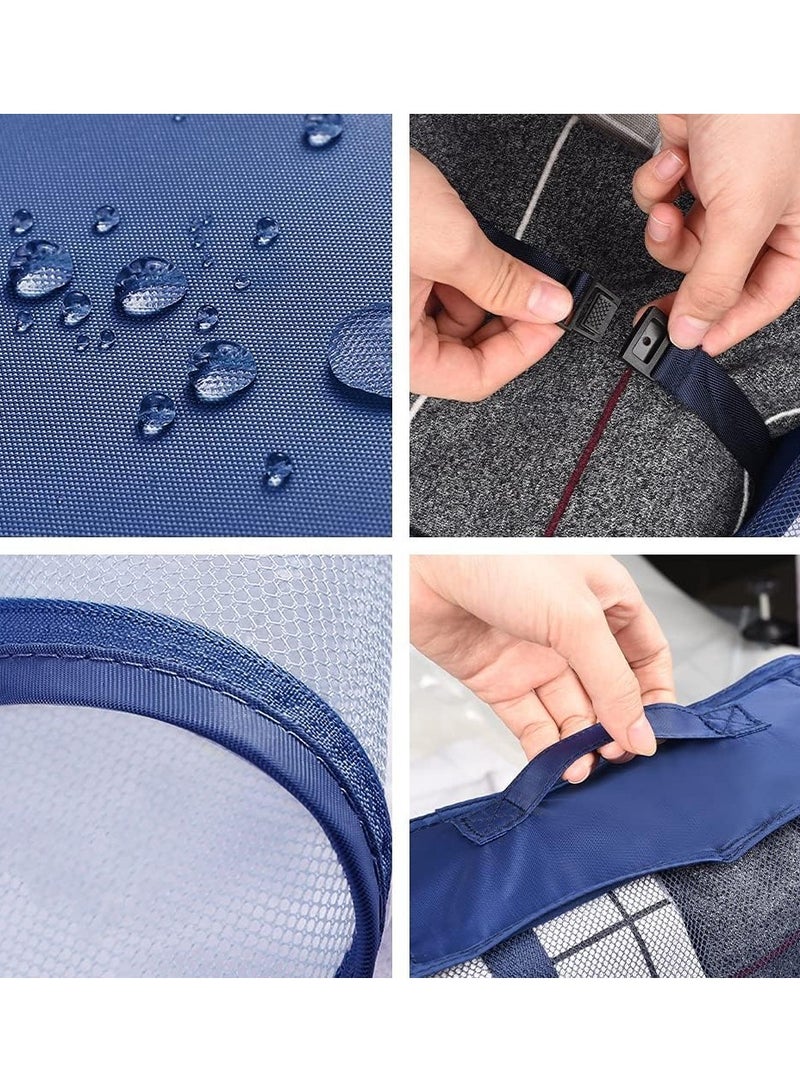Nature Dream 7Pcs SET Travel Luggage Clothes Organizer Packing Cubes Set Storage Bag Waterproof Laundry Bag Traveling Accessories (Navy Blue) - Image 4