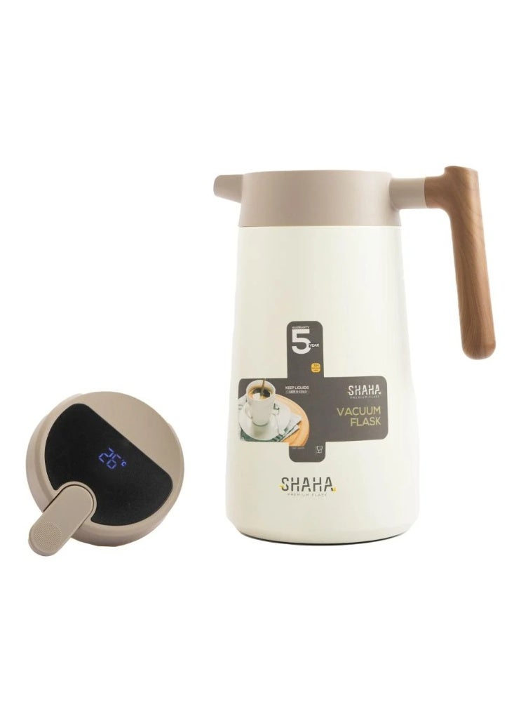 Shaha Smart Vacuum Flask, 1.7 Liter Capacity, White - Image 3