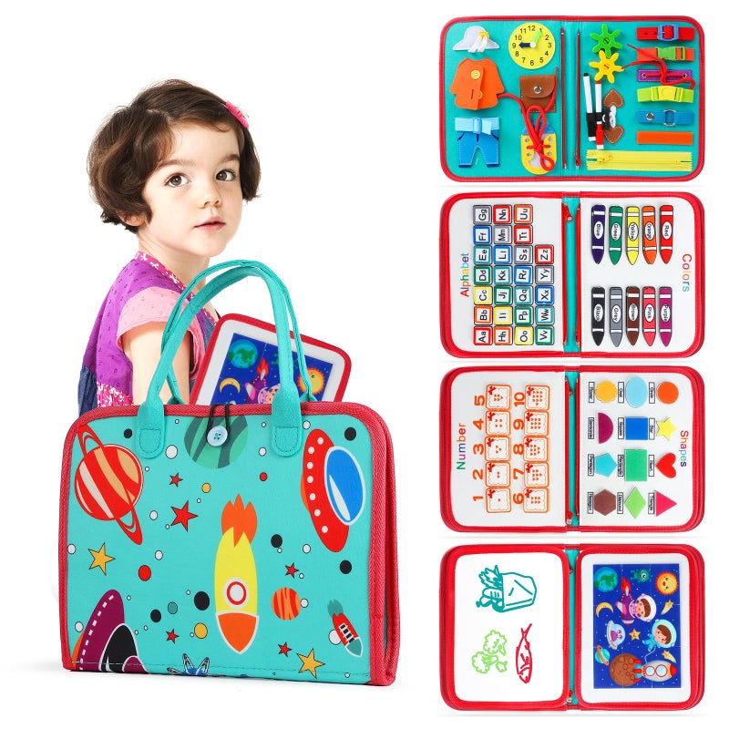 Baytion Busy Board Montessori Toys, Toddlers 1 2 3 Educational Sensory Toys