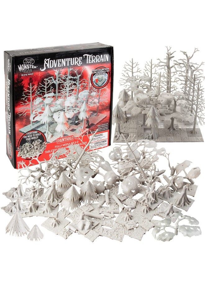 Monster Protectors Monster Adventure Terrain 91Pc Paintable Forest Tree Set Fully Modular Stackable 3D Tabletop World Builder Use Alone Or W/ Other Sets Compatible With Dnd Dungeons Dragons Pathfinder & All Rpg Games  - Image 2