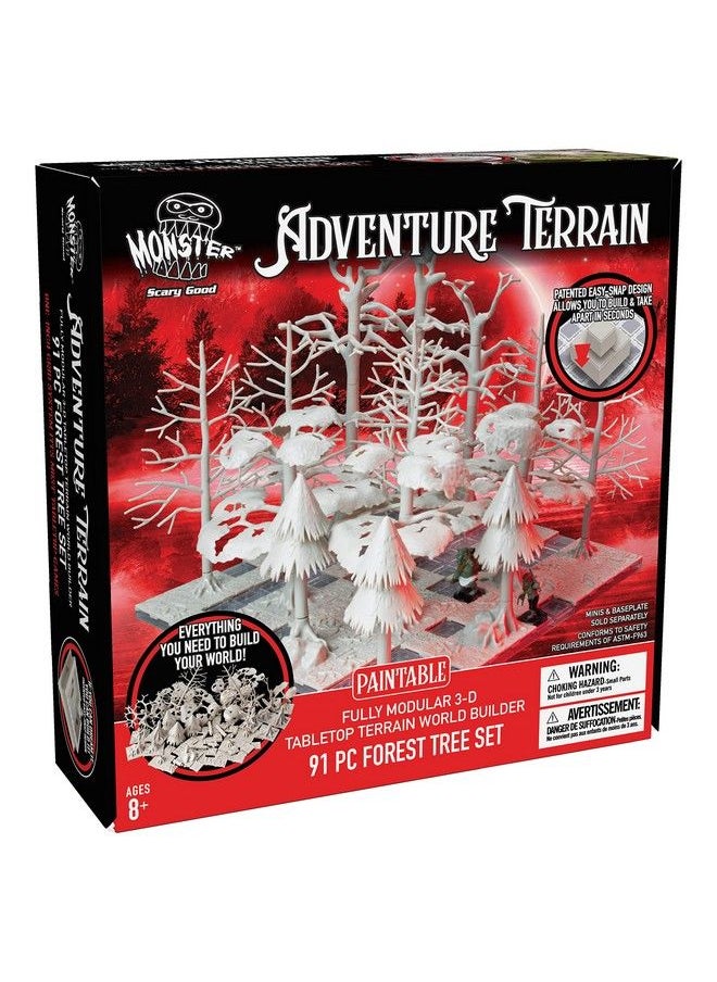 Monster Protectors Monster Adventure Terrain 91Pc Paintable Forest Tree Set Fully Modular Stackable 3D Tabletop World Builder Use Alone Or W/ Other Sets Compatible With Dnd Dungeons Dragons Pathfinder & All Rpg Games  - Image 4