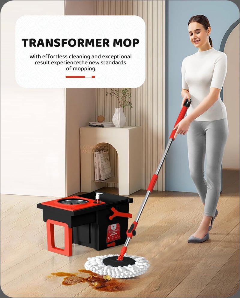 UPC Transformer Bucket Microfiber Mop Refill Set of 4 - Image 3