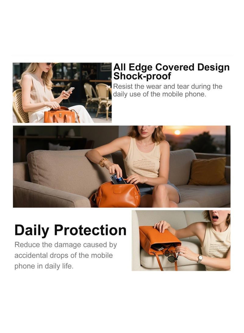 دبليو تيك غطاء واقي لجهاز آبل آيفون 17 برو ماكس 5G 2025 من مادة TPU مقاوم للصدمات، نحيف، مقاوم للسقوط بكامل الجسم من الكريستال الواضح من بلاستيك PC الصلب (MCTPTN) - شفاف - Image 4