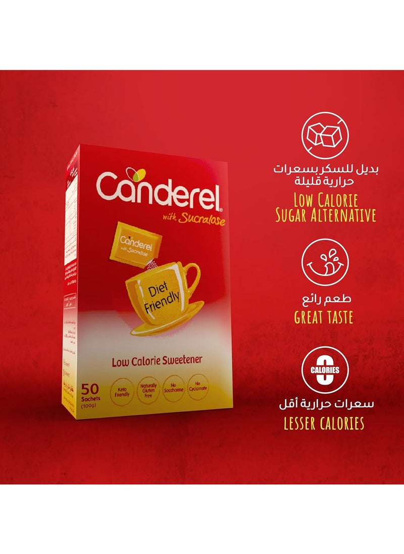 Canderel Sachets With Sucralose Pack Of 50 Sachets  - Image 2