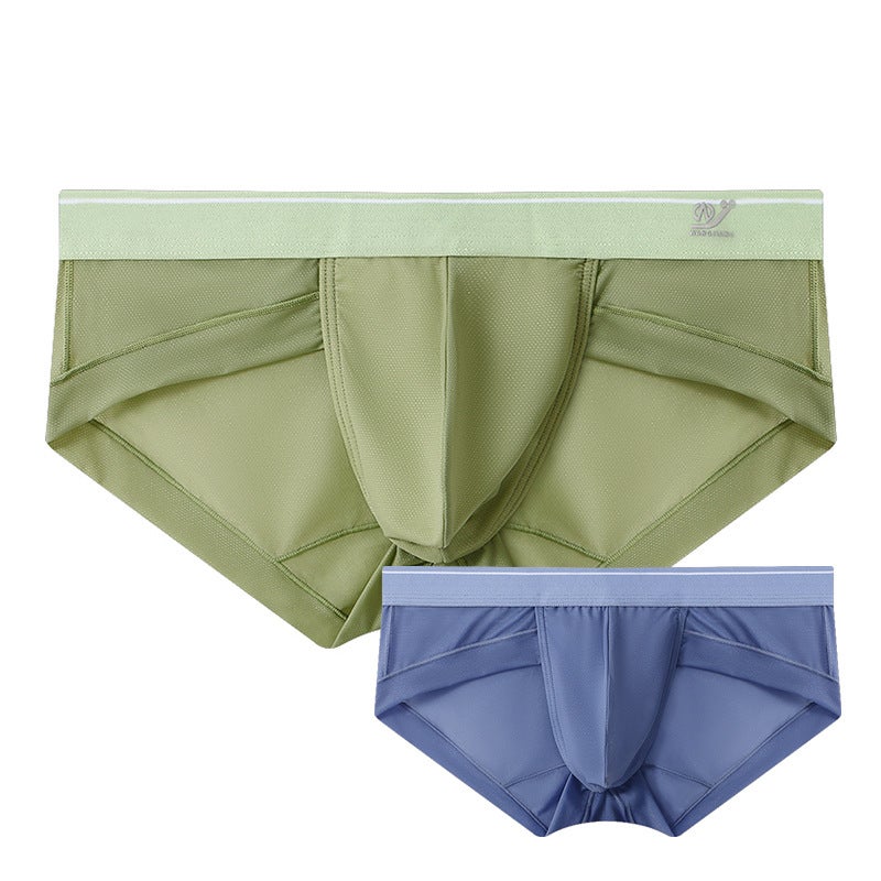 Men'S Underwear Ultra-Thin Men'S Briefs Ice Silk Mesh Breathable Quick-Drying Transparent - Image 1
