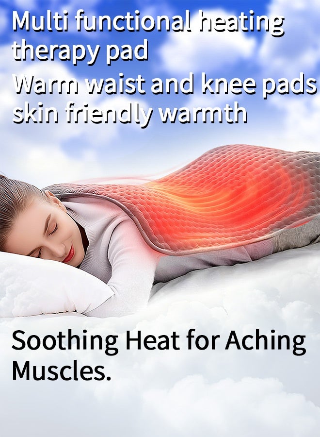 Heating Pad Electric for Pain Relief of Back Neck and Shoulder 9 Electric Temperature Options 4 Temperature Settings Auto Shut Off (60 x 30cm Heated Pad) - Image 2