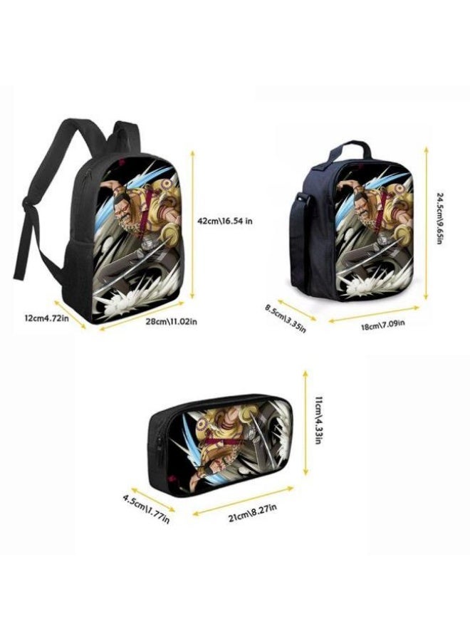 عام أحدث نموذج عالمي من الكرتون طباعة ثلاثة قطعة حقيبة مجموعة ( الطلاب ، الأطفال ، الأصدقاء ، نزهة ، تسلق الجبال ، الخ . ) - Image 3