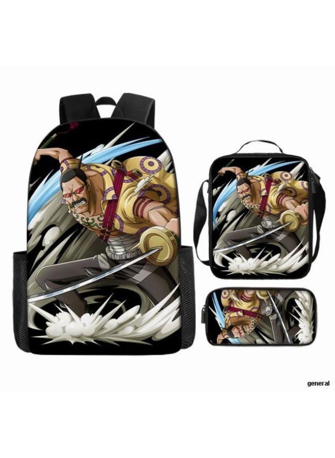 عام أحدث نموذج عالمي من الكرتون طباعة ثلاثة قطعة حقيبة مجموعة ( الطلاب ، الأطفال ، الأصدقاء ، نزهة ، تسلق الجبال ، الخ . ) - Image 1