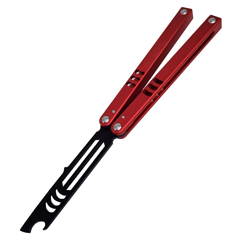 Yapi Workshop Little Shark Butterfly Exercise Knife Shaft Set Safe Version Fantasy Training Knife Bottle Cutter Not Bladed Red