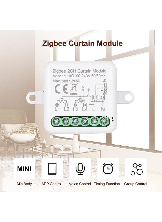 Generic - Zigbee 3.0 Mini Smart Relay WiFi Switch 1 Way DIY Smart Light Switch Module Smart Life App Compatible with Alexa and Google Home - Image 1
