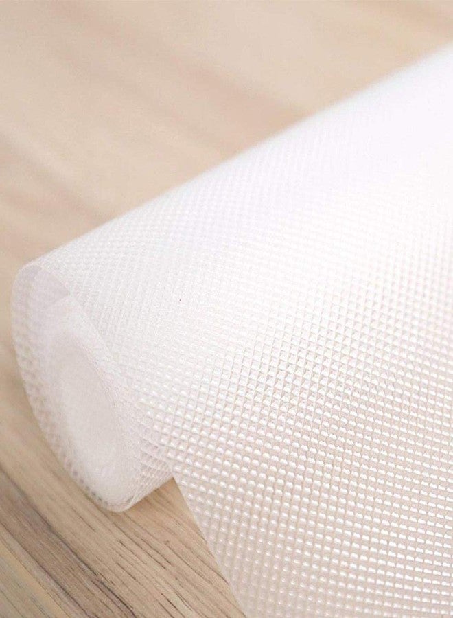 RangTeq Multipurpose Useful Anti Slip Grip Non Slip Liner Skid Resistant Mat for Fridge/Kitchen Drawer/Cupboard Shelf/Table/Refrigerator/Bathroom (Size: 60X500cm, 5 Meter Roll) (White) - Image 3