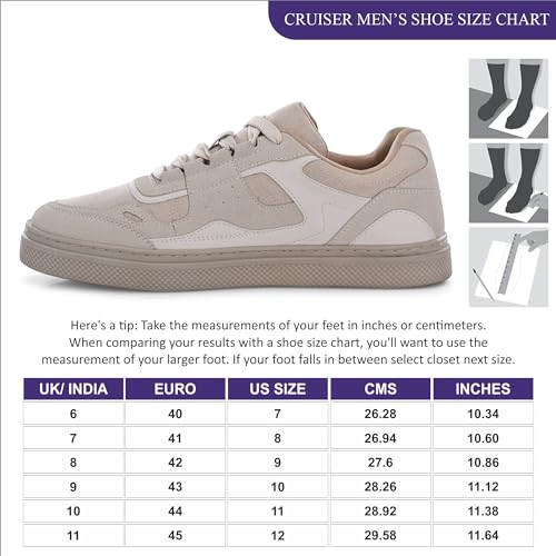 Cruiser Sneaker for Men | Lightweight & Comfortable | Stylish Lace-Up Casual Footwear with Cushioned Insole | Perfect for Versatile Outfits 2638-2 - Image 5