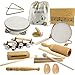 VINJOE Wooden Music SetKids Musical Instruments Toys Natural Wood Percussion Instruments Toy for Kids Preschool Education Baby Musical Toys Instrument Set for Toddlers Best Gifts for Christmas - Image 2
