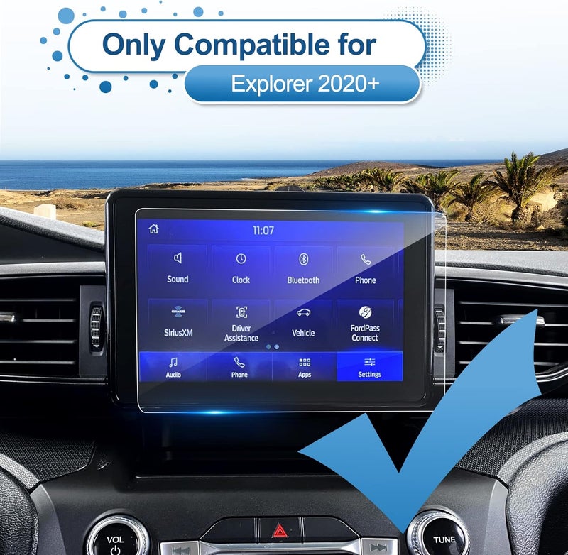 Coleya 2020-2024 Explorer 8-Inch Touchscreen Screen Protector - 9H Tempered Glass - Image 2