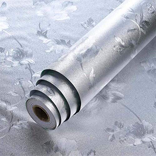 Ad Fresh Kitchen Backsplash Stickers Wallpaper,Self-Adhesive Wallpaper Aluminum Foil Wall Stickers Oil-Proof Stove Cabinet Contact Paper ( 5 Meter ) - Image 1