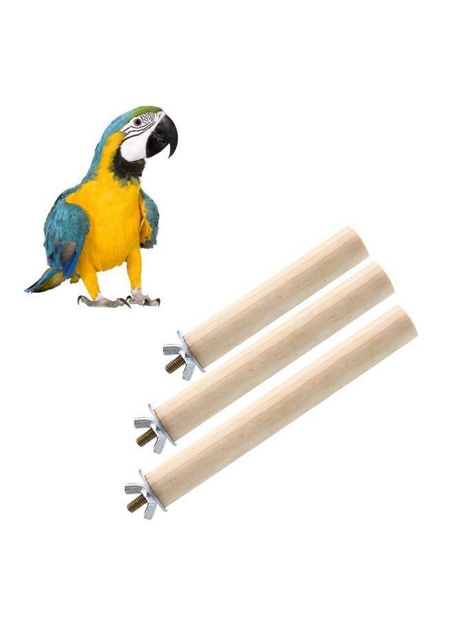 سايج سكوير مجموعة مجثمات الطيور الخشبية الطبيعية - 8 و10 و12 بوصة | مثالية للتمرين واللعب والتدريب وتحسين الأقفاص ومنع مشاكل القدم | مناسبة للعصافير والببغاوات والبادجي والكوكاتيل | عبوة من 3 قطع - Image 1