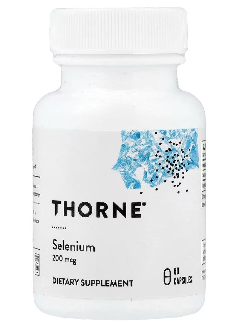 Thorne Selenium, 200 mcg, 60 Capsules - Image 1