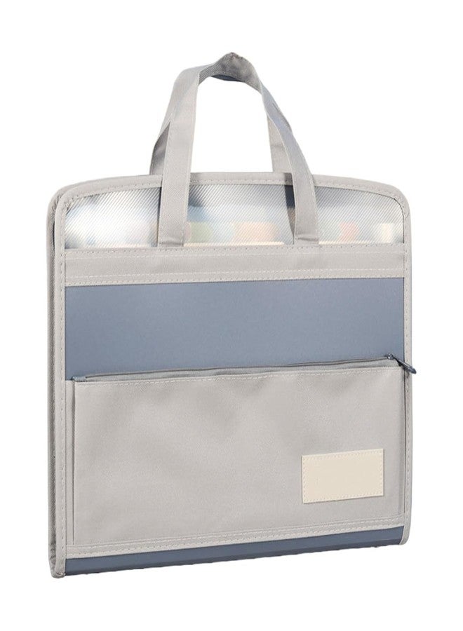 FEXONXA Folder Bag for Certificates and Documents – 13-Pocket A4 Size Expanding File Folder Bag with Zipper Closure, Waterproof Document Organizer with Handle and Front Compartment (Multicolour) - Image 1